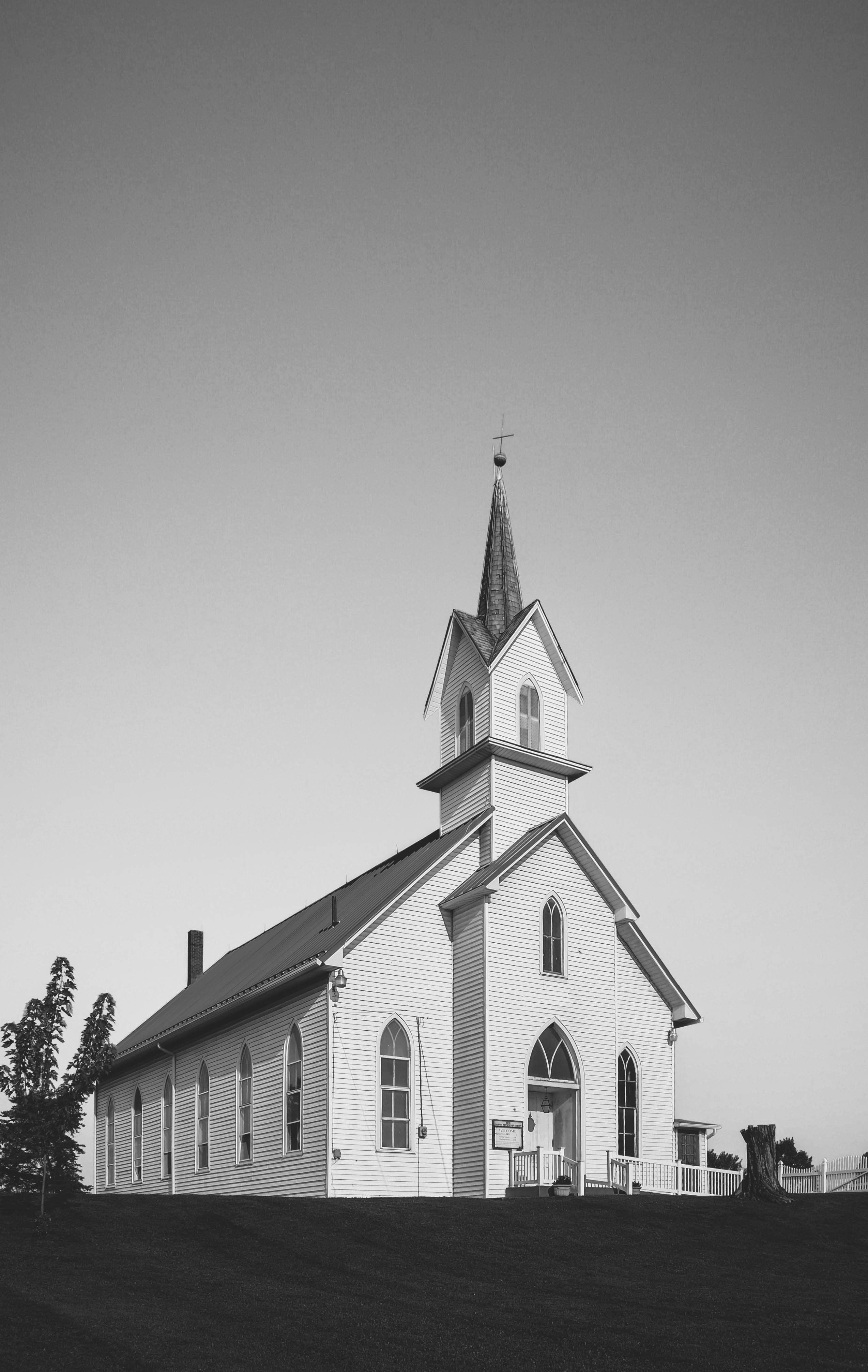 Church in sunset